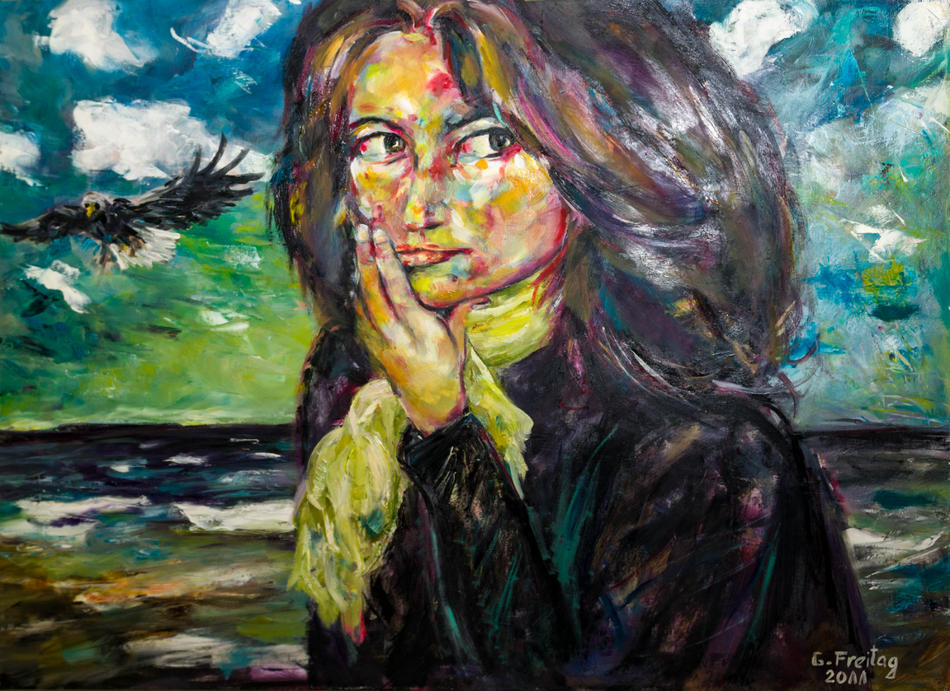 NADEGE AM MEER von GAZMEND FREITAG NADEGE AM MEER