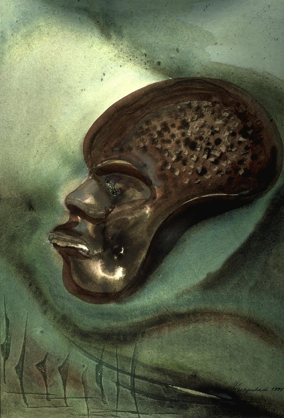 Afrikanische Maske von Afrikanische Maske