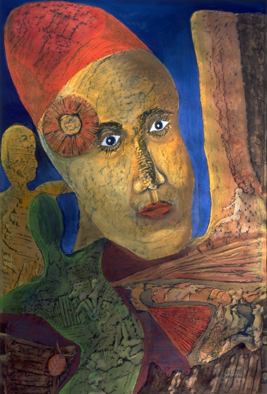 Frau mit rotem Dutt von Frau mit rotem Dutt