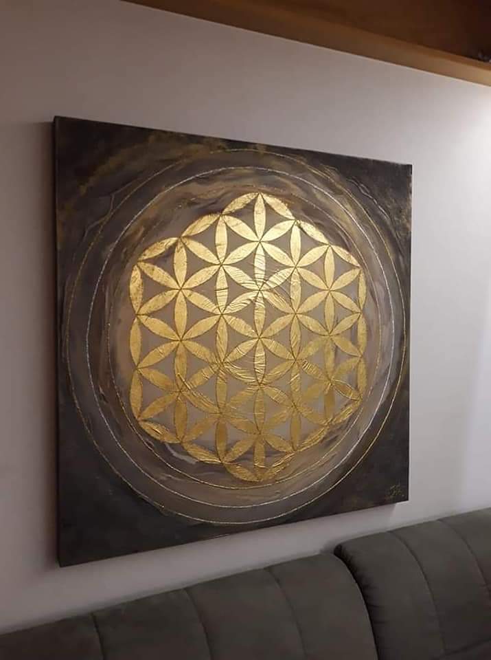 Blume des Lebens 24 Karat Blattgold von Blume des Lebens 24 Karat Blattgold