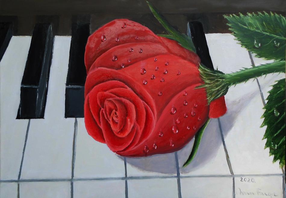 Die Rose und Klavier von Minimax Die Rose und Klavier