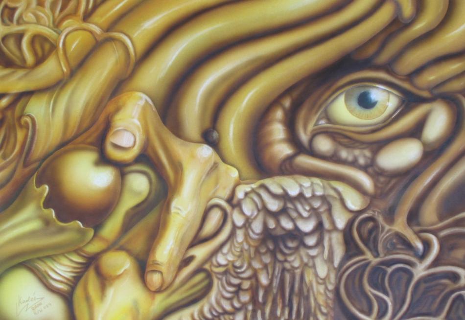 Durchblick (2000) Airbrush-Mischtechnik KVN 084 von Kadée Durchblick (2000) Airbrush-Mischtechnik KVN 084