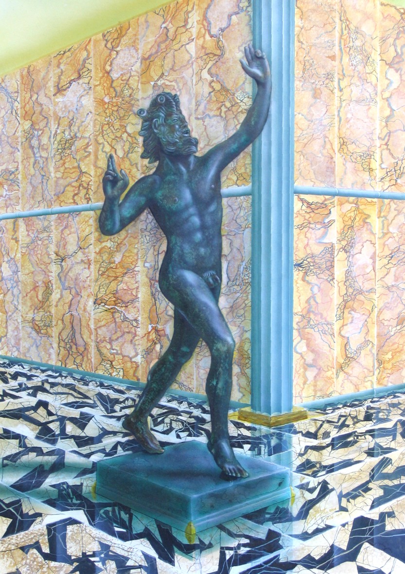 Tanzender Faun (2000) Airbrush-Mischtechnik KVN 111 von Kadée Tanzender Faun (2000) Airbrush-Mischtechnik KVN 111