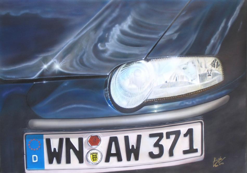 Alfa 147 (2006) Airbrush-Mischtechnik KVN 313 von Kadée Alfa 147 (2006) Airbrush-Mischtechnik KVN 313