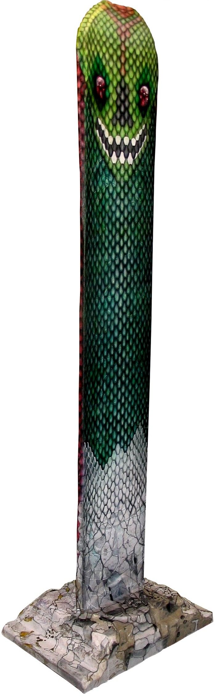 Die Tempelwächterin Rückseite (2009) Airbrush-Skulptur KVN 472 von Kadée Die Tempelwächterin Rückseite (2009) Airbrush-Skulptur KVN 472