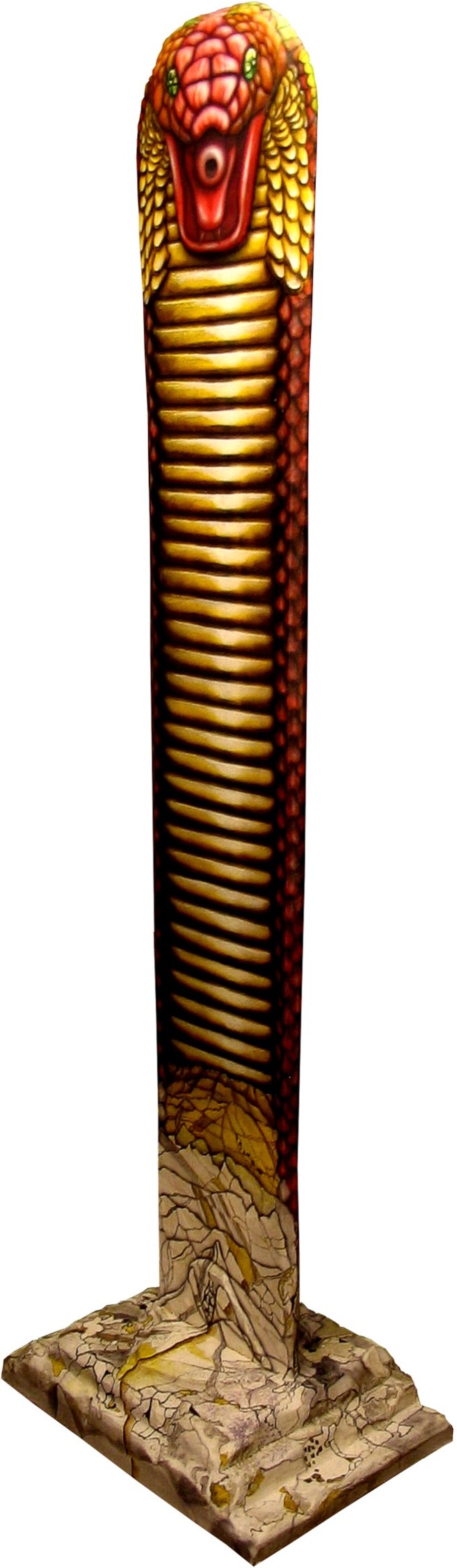 Die Tempelwächterin Vorderseite (2009) Airbrush-Skulptur KVN 472 von Kadée Die Tempelwächterin Vorderseite (2009) Airbrush-Skulptur KVN 472