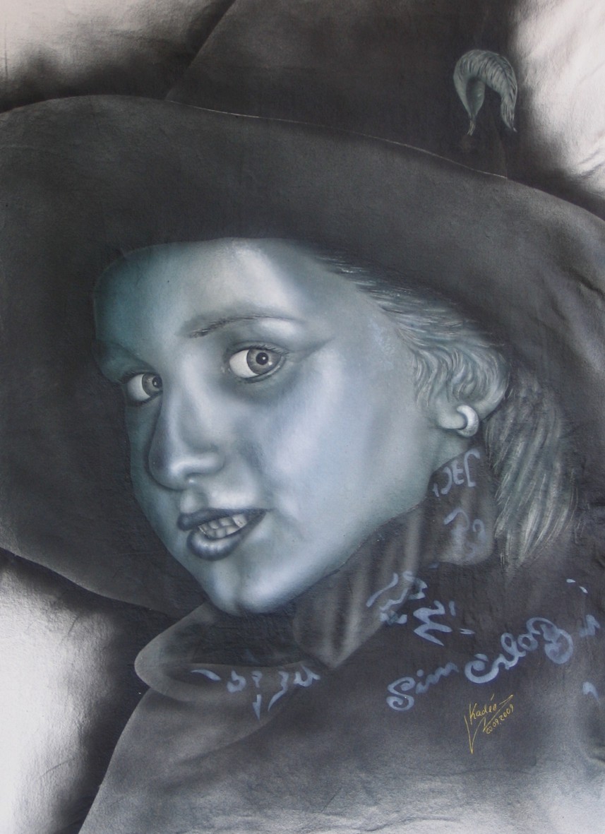 Silberhexe (2009) Airbrush-Portrait in Silberoptik KVN 475 von Kadée Silberhexe (2009) Airbrush-Portrait in Silberoptik KVN 475