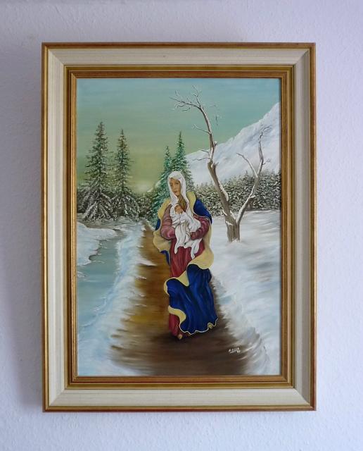 Madonna im Schnee von A.Eiler Madonna im Schnee