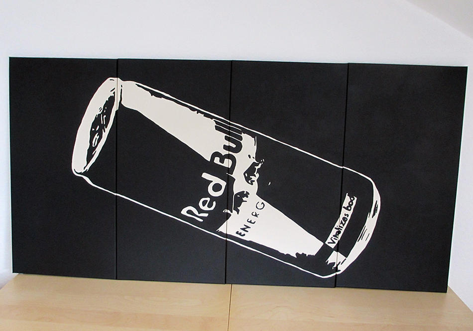Red Bull - Pop Art - Kunstwerk von Luke Bauer Red Bull - Pop Art - Kunstwerk