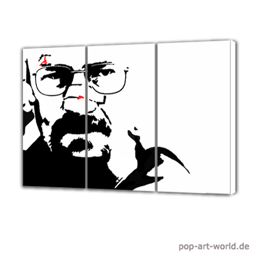 Walter White - Breaking Bad - Pop Art von Luke Bauer Walter White - Breaking Bad - Pop Art