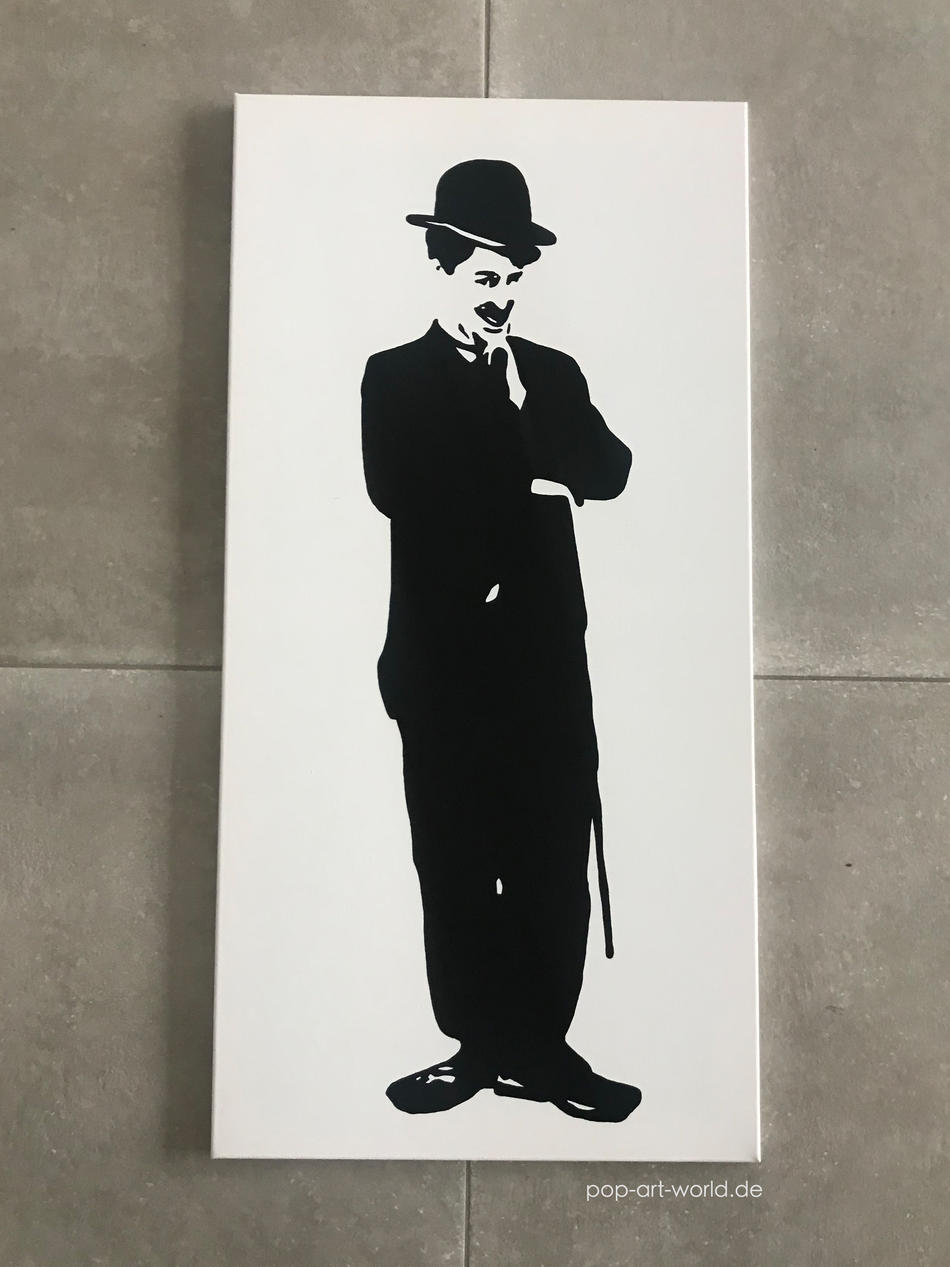 Charlie Chaplin - Poster / Leinwand - Gemälde von Luke Bauer Charlie Chaplin - Poster / Leinwand - Gemälde