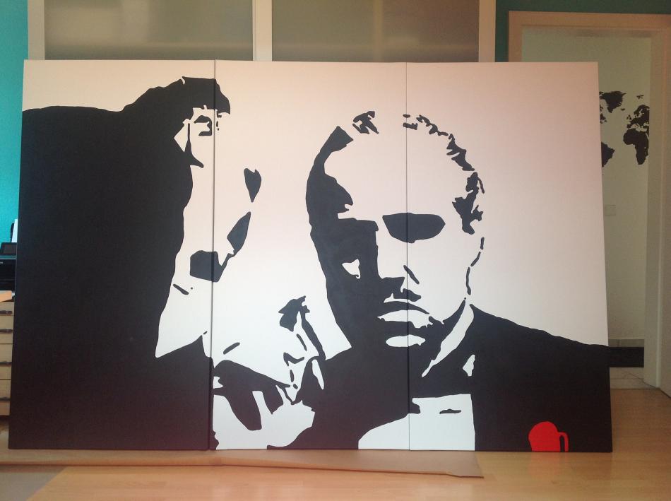Der Pate / Godfather - Geflüster Pop Art von Luke Bauer Der Pate / Godfather - Geflüster Pop Art