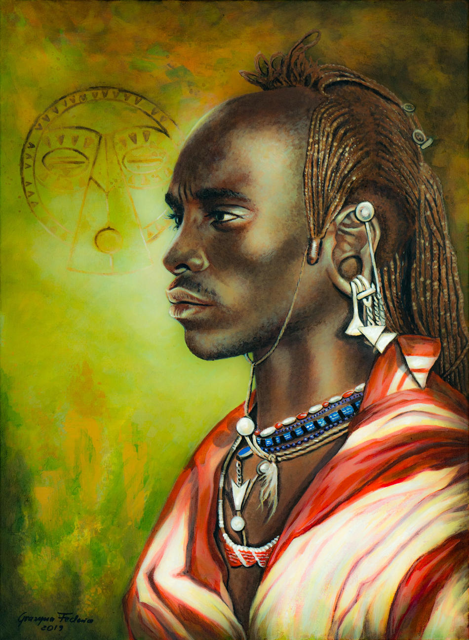 Der Massai von Grazynarte Der Massai