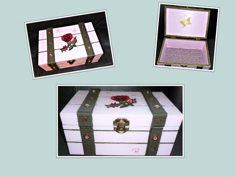 Schmuckschatulle Rose 3D Optik von Schmuckschatulle Rose 3D Optik