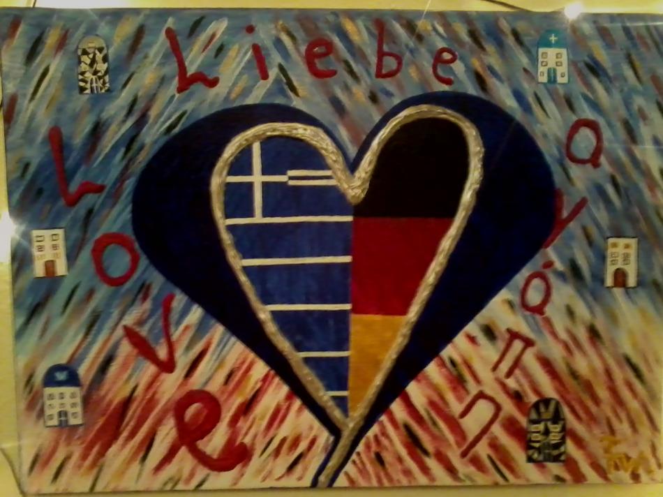 Zwei Herzen Schlagen Ach In Meiner Brust Kunstwerk Zwei Herzen schlagen in meiner Brust von Fritz Wenzel