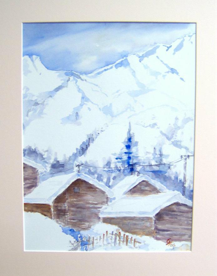 Winterliche Landschaft von Wassermann Winterliche Landschaft