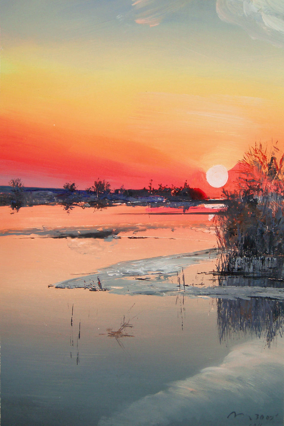 Sunset on Dnepr River von Sunset on Dnepr River