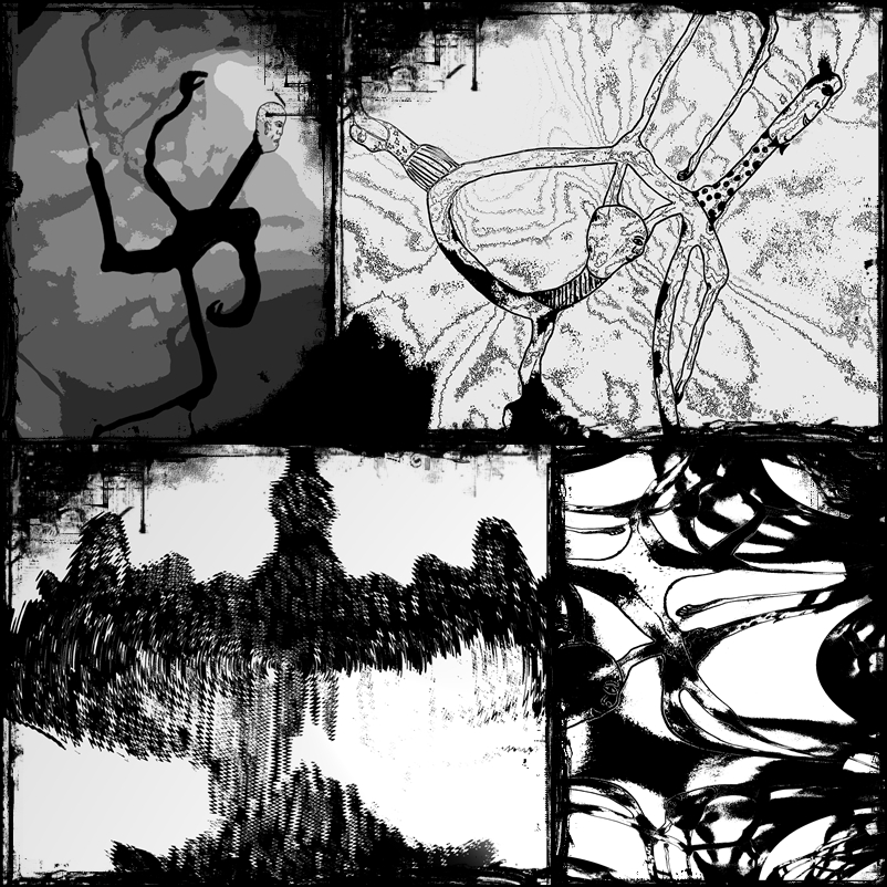 experimentelle tintenfleck-abstraktion von experimentelle tintenfleck-abstraktion