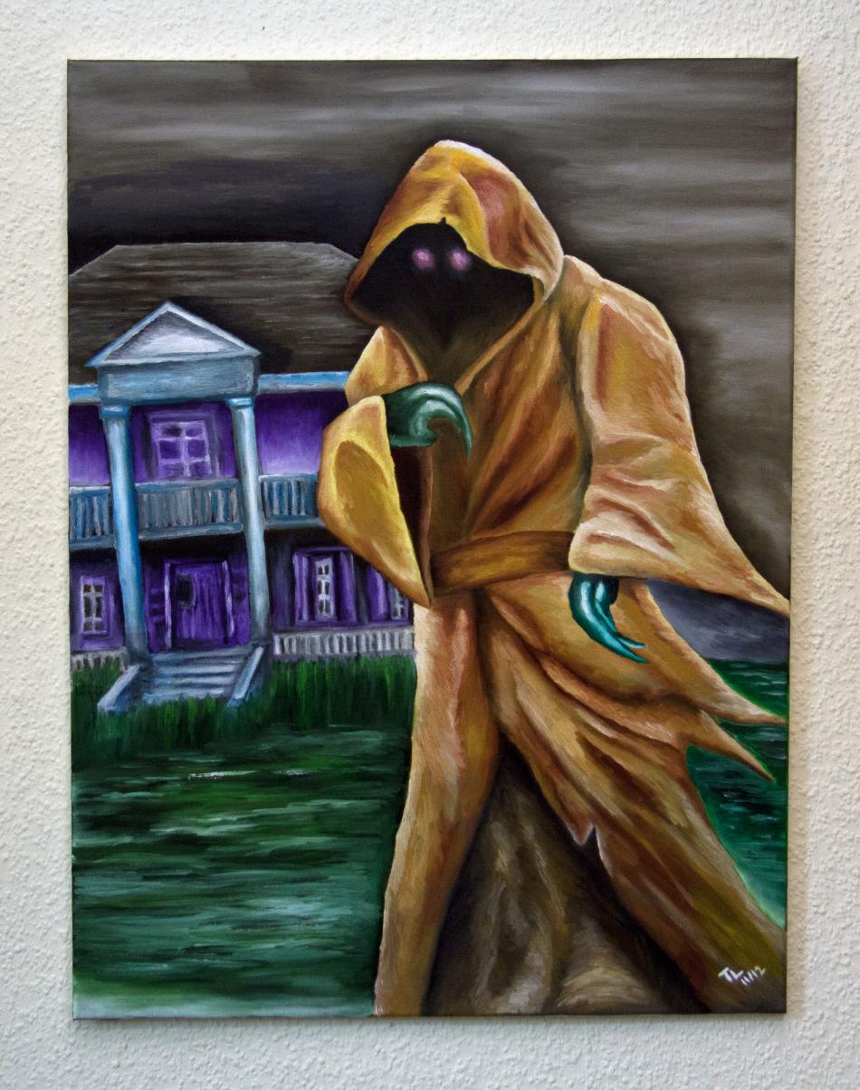 Kunstwerk König in gelb von Falcon