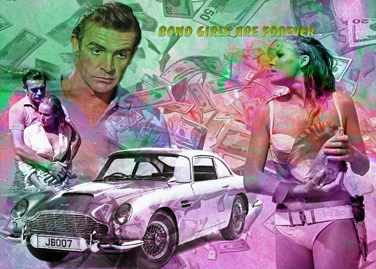 Ursula Andres / Bond / Aston Martin DB5 von Wolfgang d`Autriche Ursula Andres / Bond / Aston Martin DB5