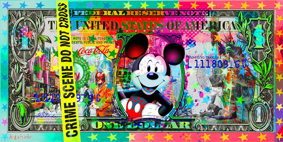 Onedollarbill MIKEY von Wolfgang d`Autriche Onedollarbill MIKEY