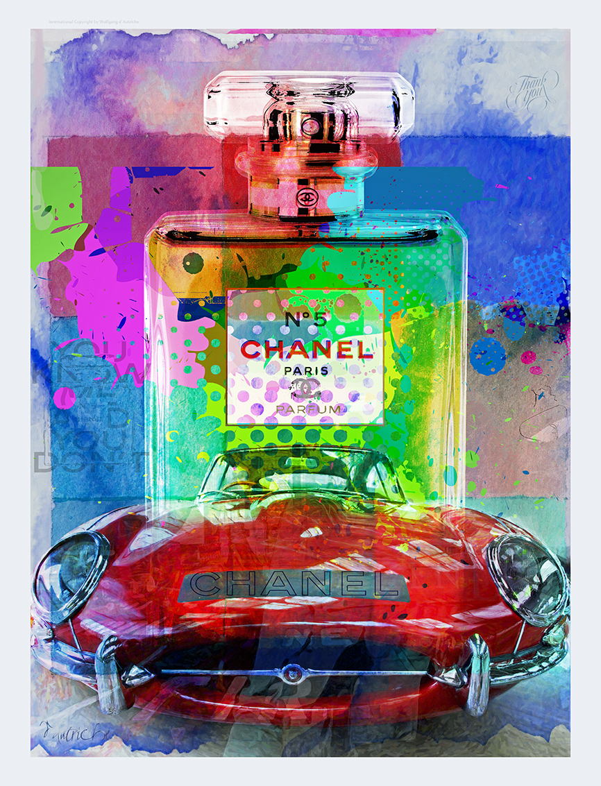 CHANEL nr5 - JAGUAR in red von Wolfgang d`Autriche CHANEL nr5 - JAGUAR in red