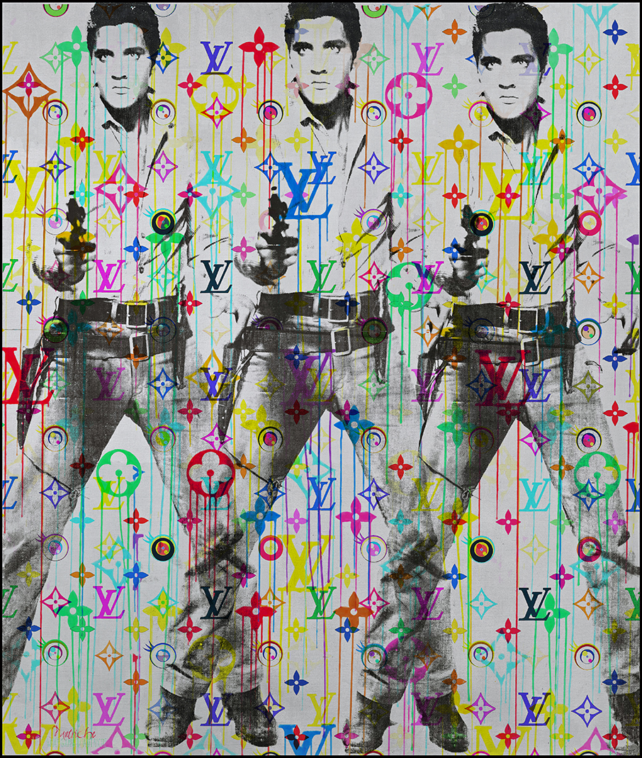 ELVIS Three times & LVUITON LOGOS von Wolfgang d`Autriche ELVIS Three times & LVUITON LOGOS
