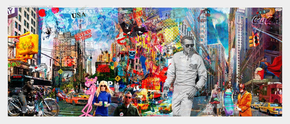 The KING OF COOL on visit to Manhattan von Wolfgang d`Autriche The KING OF COOL on visit to Manhattan