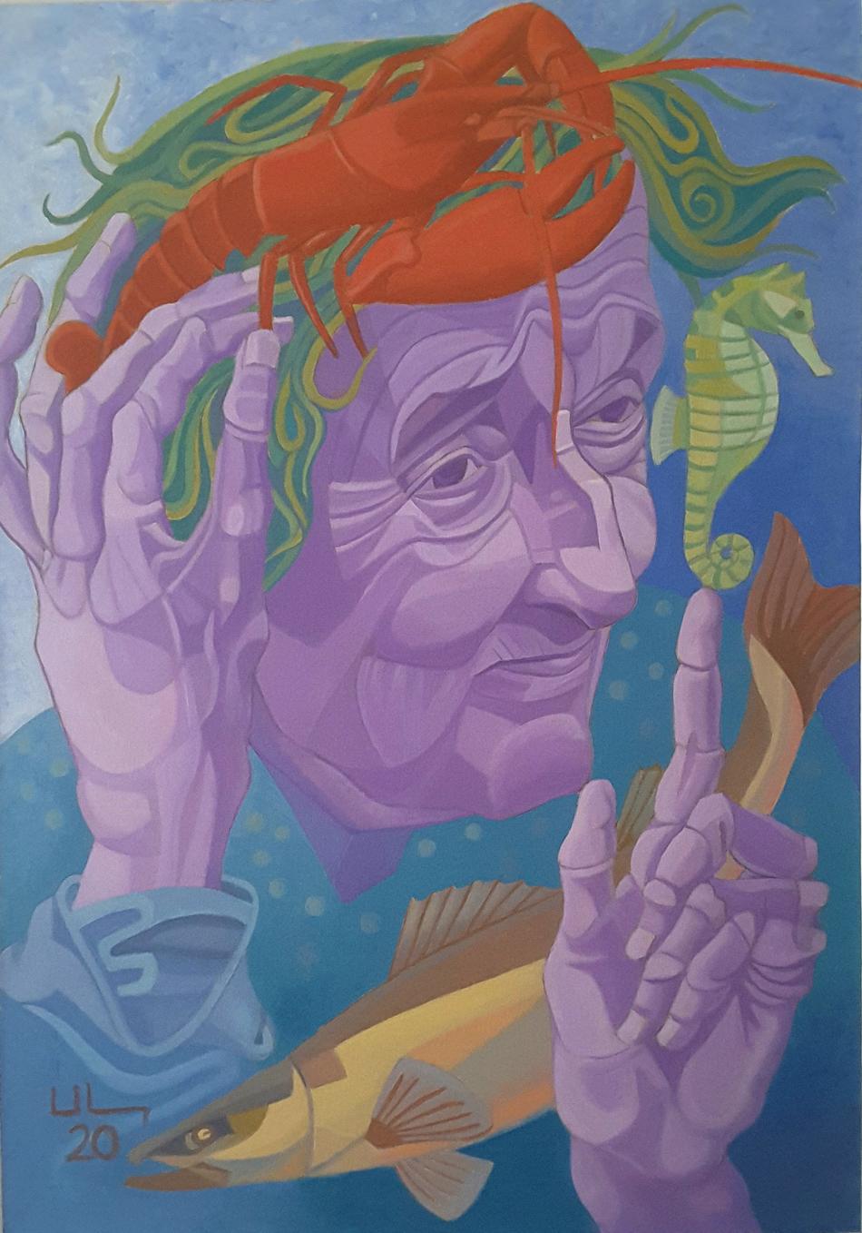 Die Nereide Glauke ( Die Blaue ) von Kaps Die Nereide Glauke ( Die Blaue )
