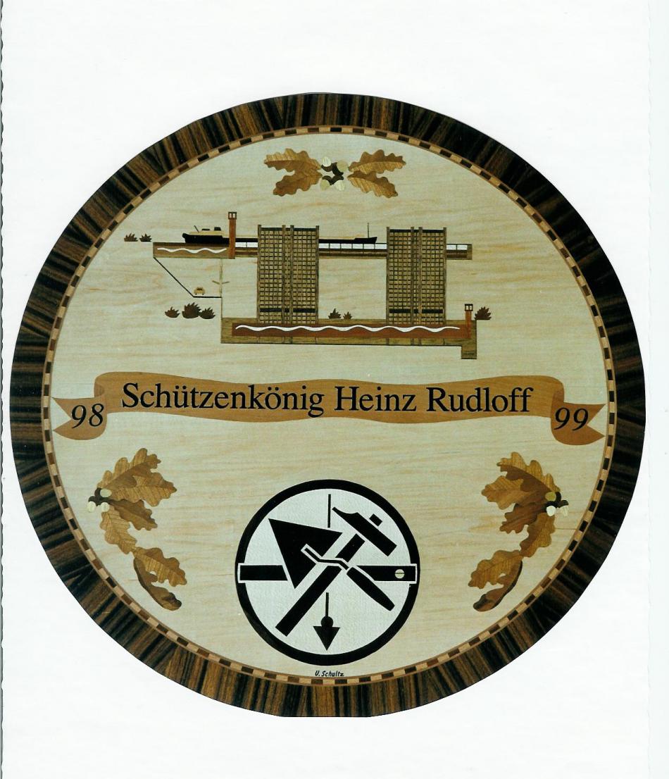 Scheibe eines Schützenkönigs von Uwe Scheibe eines Schützenkönigs