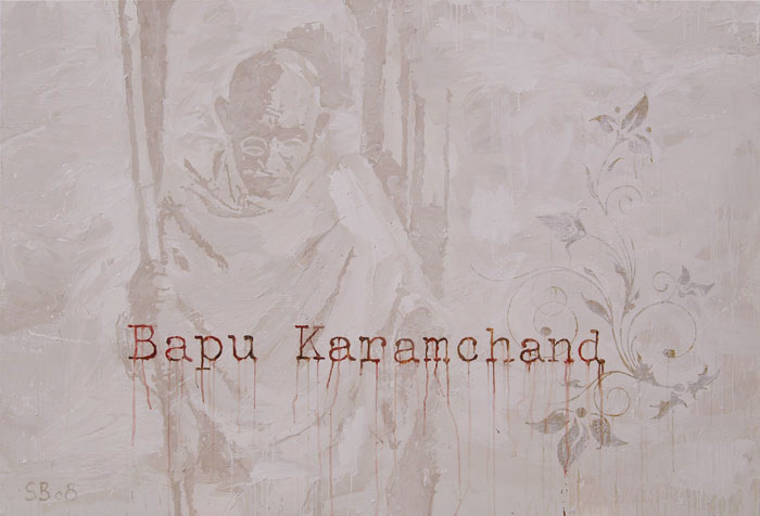 Bapu Karamchand - Tribute to Mahatma Gandhi von Smitty Brandner Bapu Karamchand - Tribute to Mahatma Gandhi