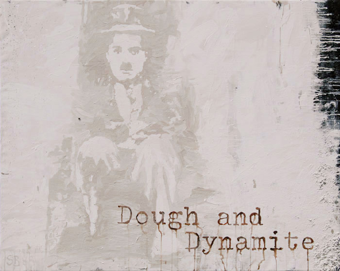 Dough and Dynamite - Portrait of Charly Chaplin von Smitty Brandner Dough and Dynamite - Portrait of Charly Chaplin