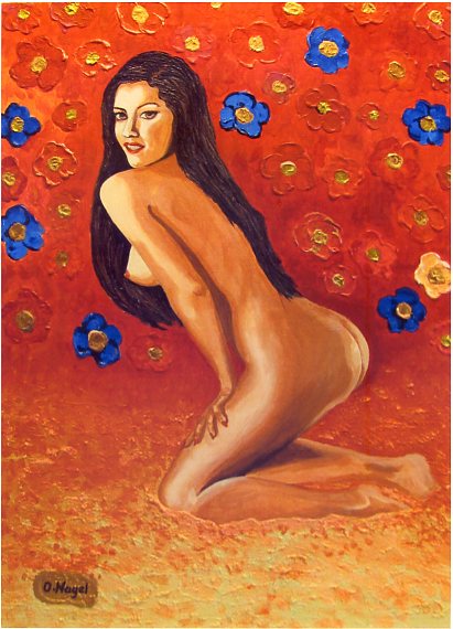 Eva zwischen Blumen von natoti Eva zwischen Blumen
