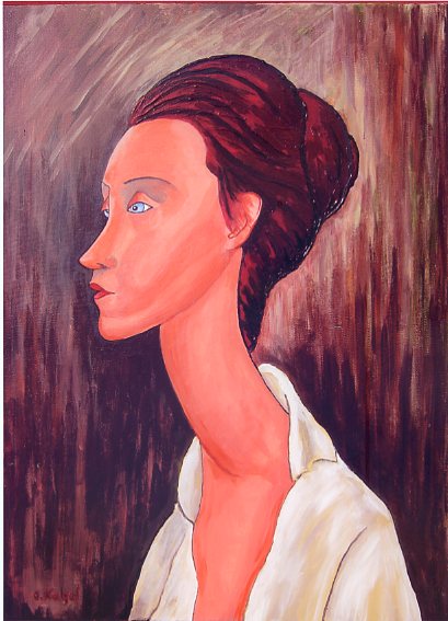 Lunia Czechowka - nach Modigliani von natoti Lunia Czechowka - nach Modigliani