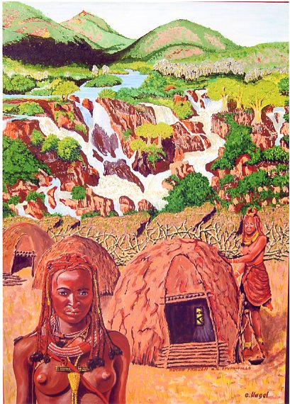 Himba Frauen an d. Epupa-Fall/Namibia von natoti Himba Frauen an d. Epupa-Fall/Namibia