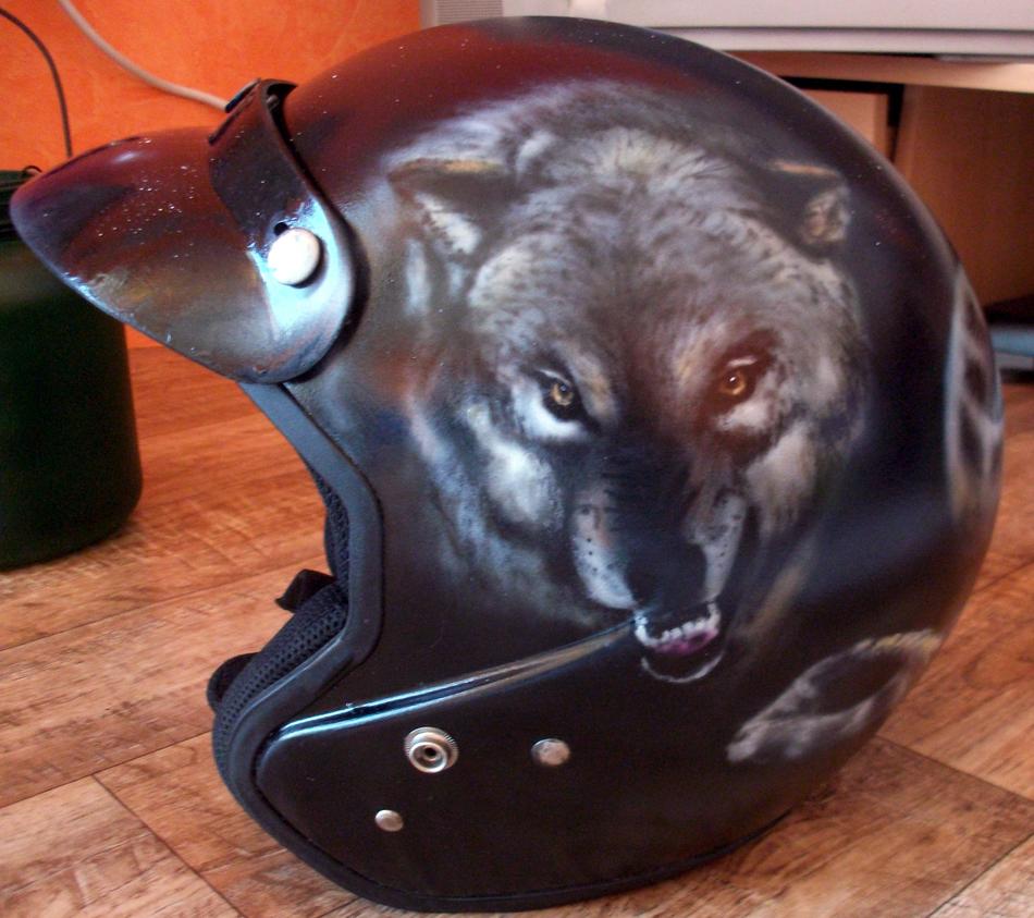 Helm Wolf, Airbrush 2015.jpg von airbrushportraits Helm Wolf, Airbrush 2015.jpg