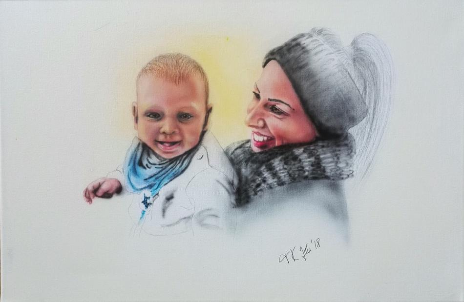 Mutterglück von airbrushportraits Mutterglück