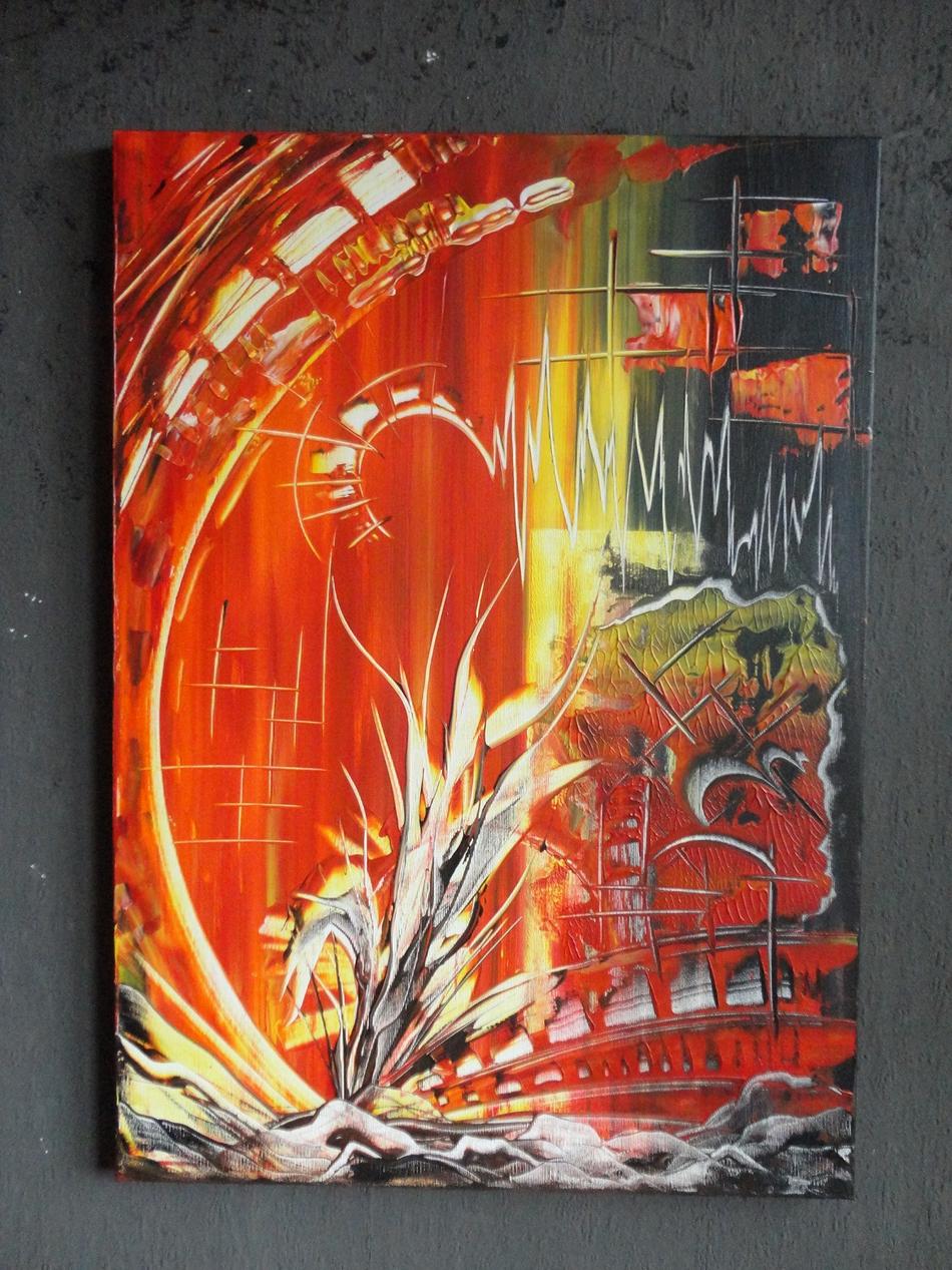 Kunstwerk Original Bild Abstrakt Acryl Deko Wand Kunst Art Design