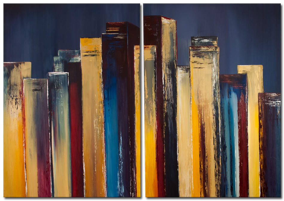 Skyscraper Acrylbild von Slavova Art Skyscraper Acrylbild