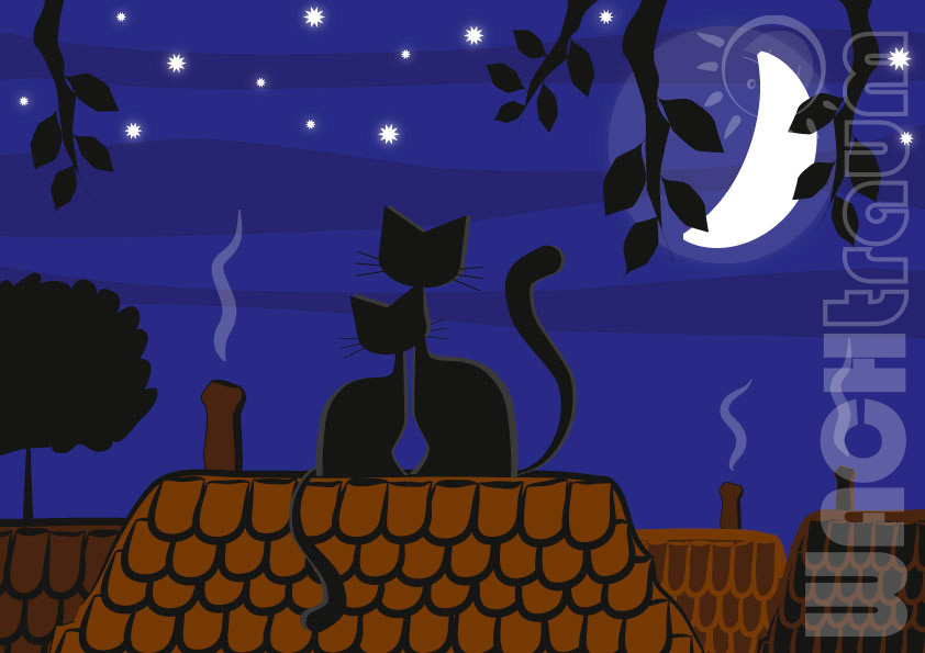 Katzen auf dem Dach von WACHtraum Katzen auf dem Dach