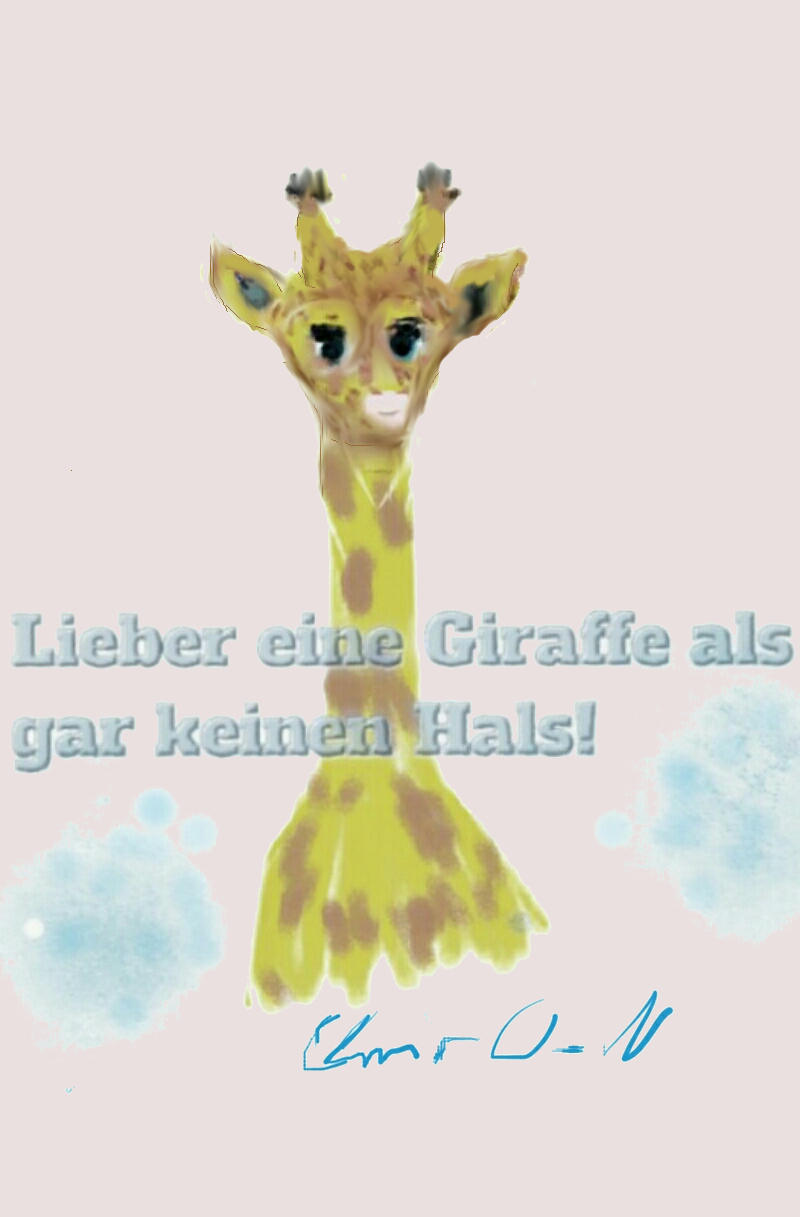 Giraffe ist stolz auf ihren Hals von Christina W.-N / cwn Giraffe ist stolz auf ihren Hals