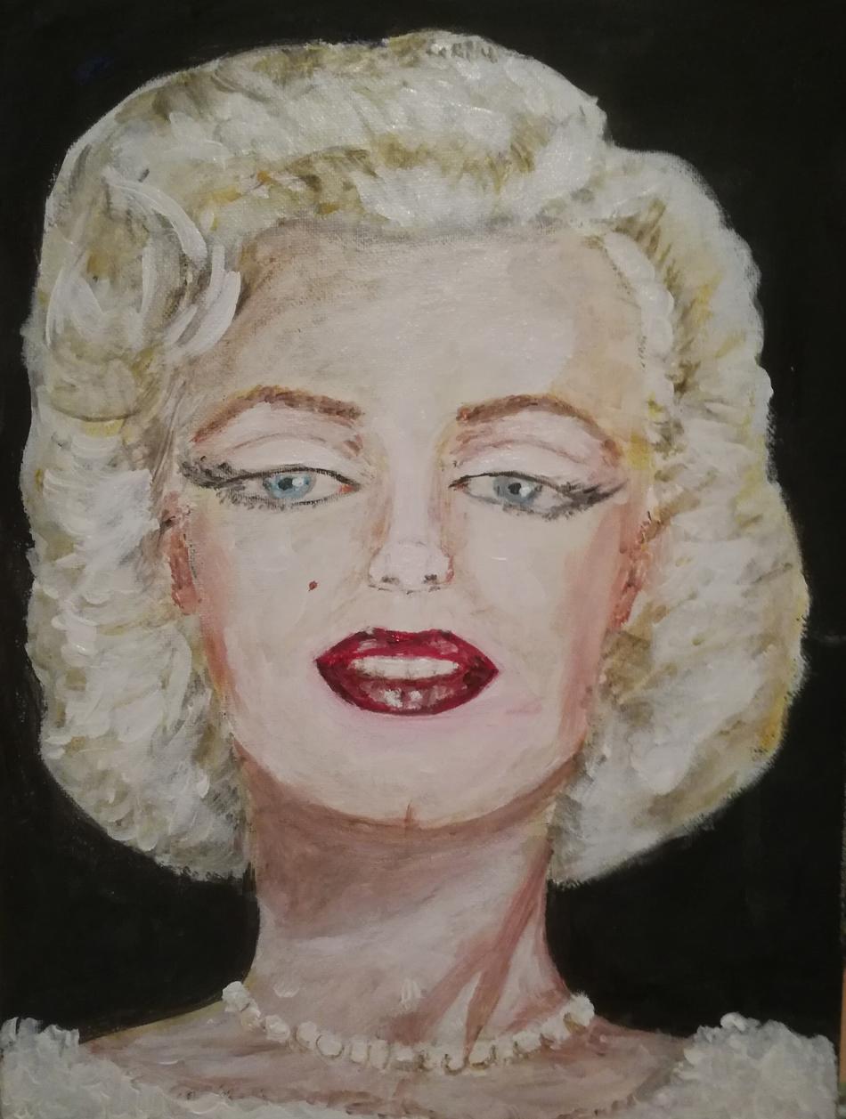 MARILY MONROE IN FARBE von alaja ashton MARILY MONROE IN FARBE