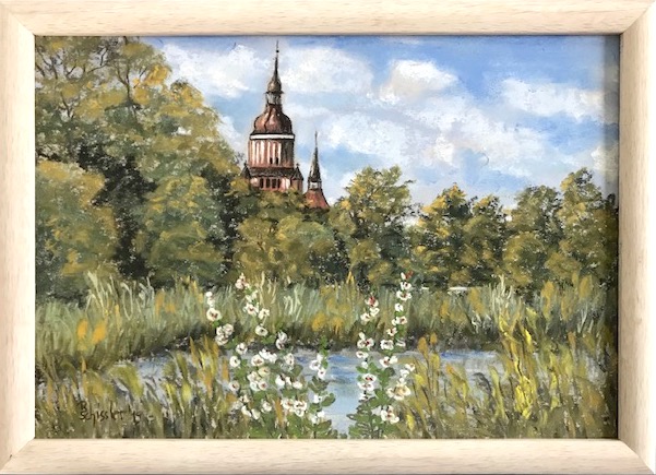 Blick vom Bürgergarten von Bärbel Schissler Blick vom Bürgergarten