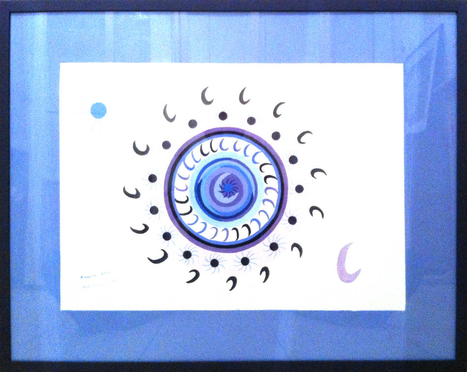 Mandala Blau von Evelin Mandala Blau