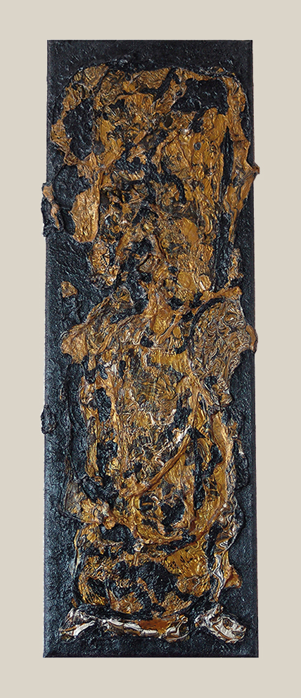 Gold-Experiment von atelier acryl abstract Gold-Experiment