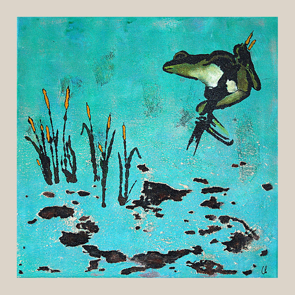 Ruhe am See von atelier acryl abstract Ruhe am See