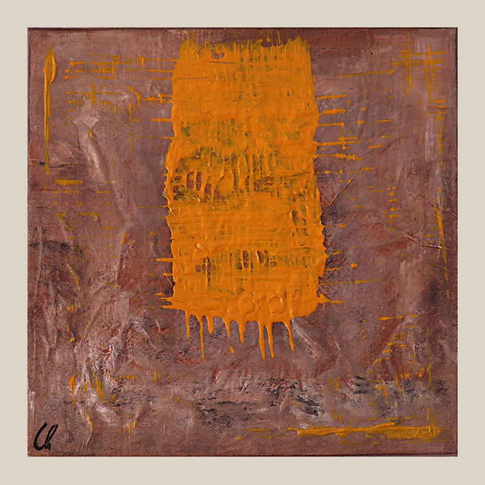 Yellow Spot von atelier acryl abstract Yellow Spot