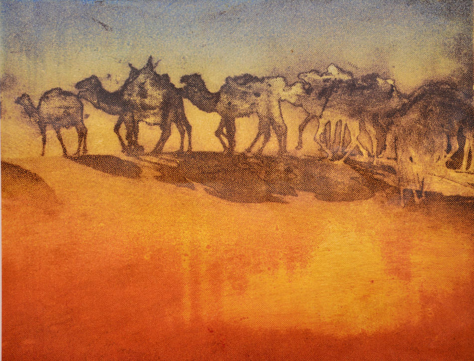 Karawane in der Sahara von Lotte Schwalb Karawane in der Sahara
