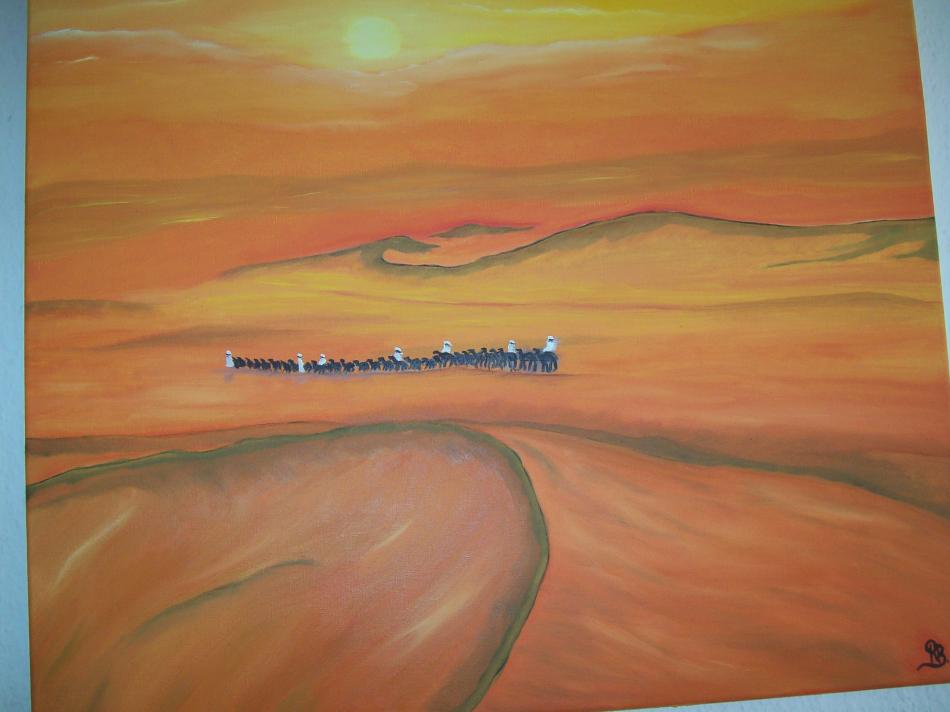 Wüste 60x50 von rosanna-bormani Wüste 60x50