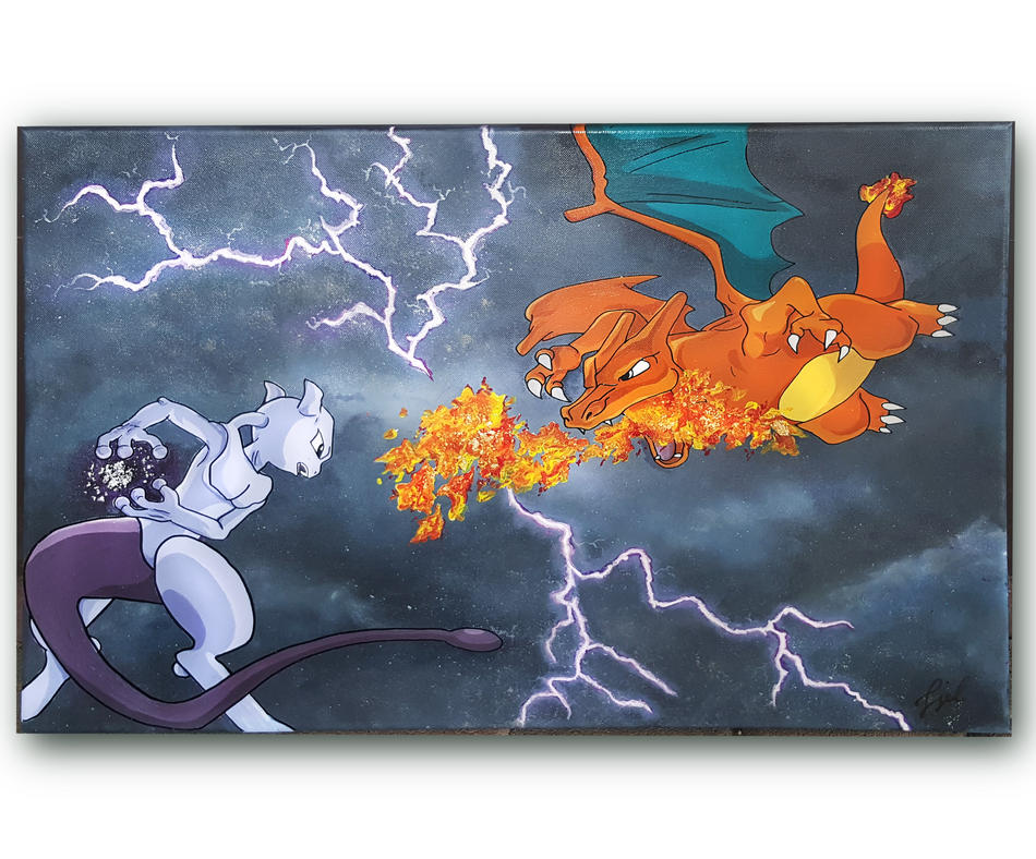 Mewtwo vs. Glurak von Mewtwo vs. Glurak